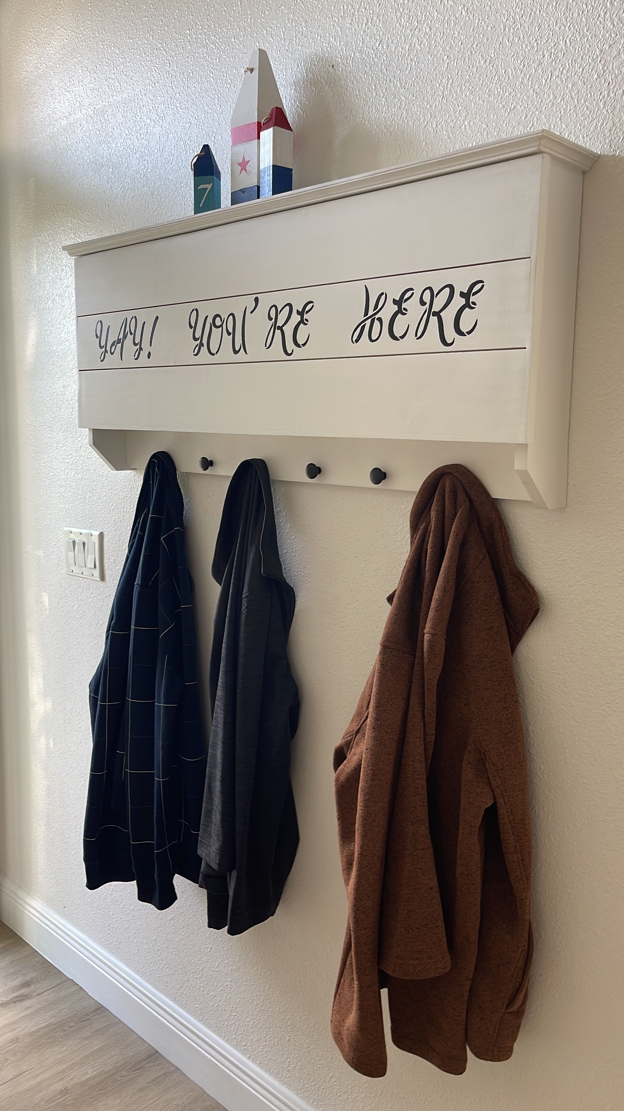 Large Coat Rack Concealer Guns