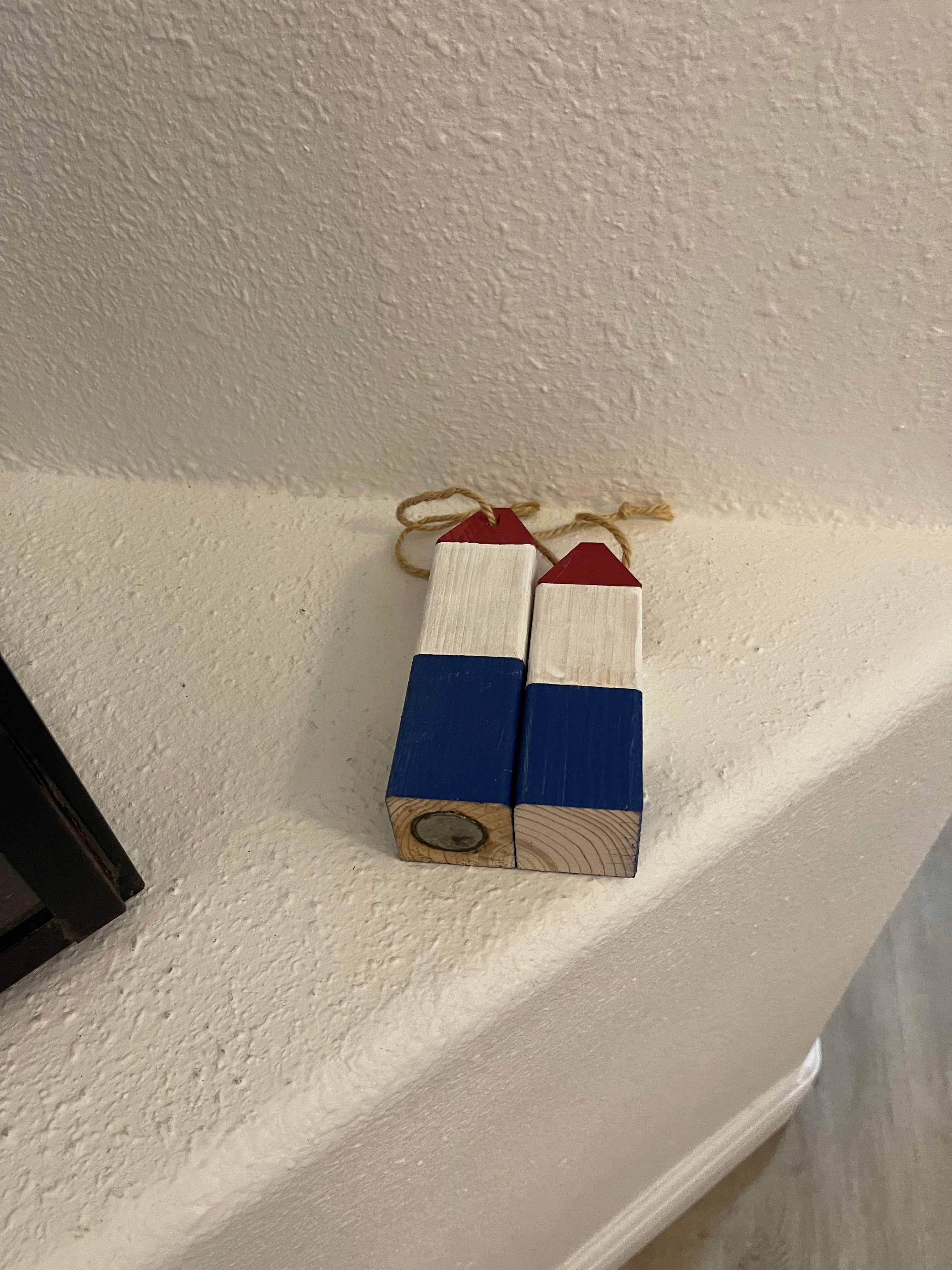 Custom Buoy Red White and Blue