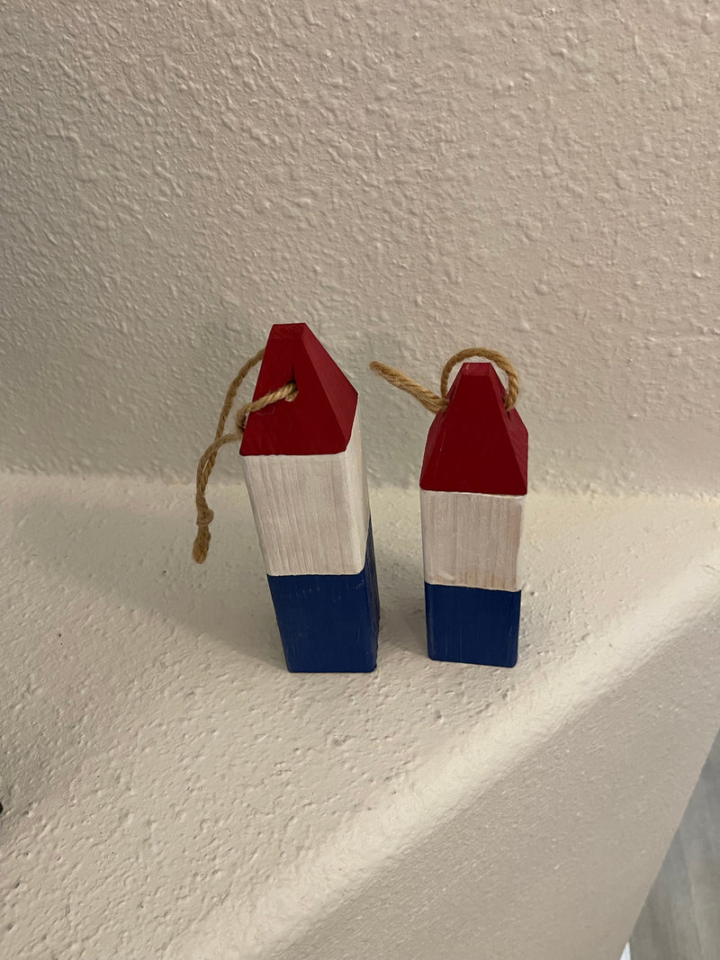 Custom Buoy Red White and Blue