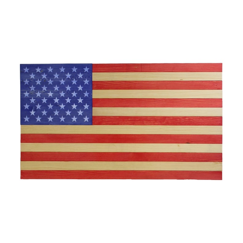 AMERICAN FLAG CONCEALMENT CABINET - RED WHITE AND BLUE