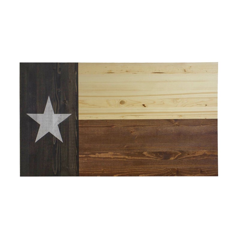 TEXAS FLAG CONCEALMENT CABINET - RUSTIC