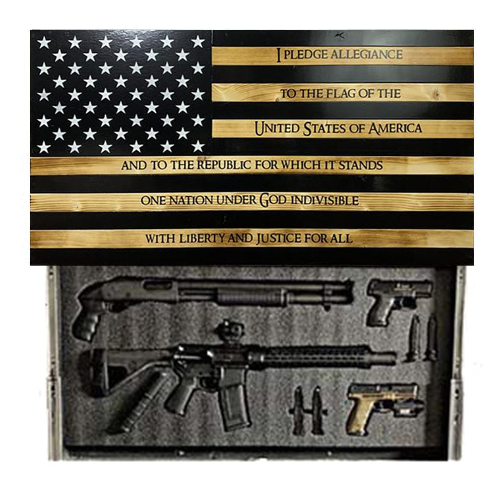 Black Burnt Pledge Concealment Flag