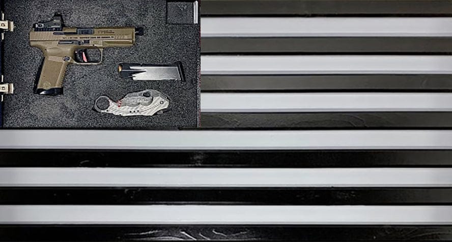 Black Gray Concealment Flag