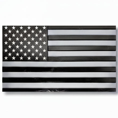 Black Gray Concealment Flag