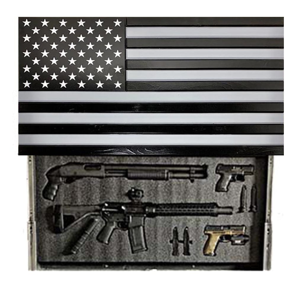 Black Gray Concealment Flag