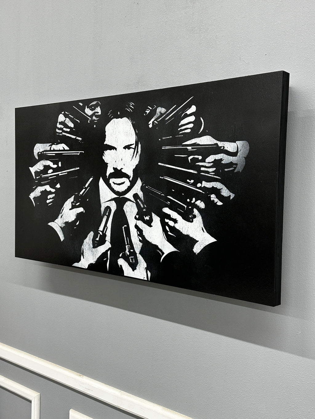 John Wick Distressed Large Wall Mount