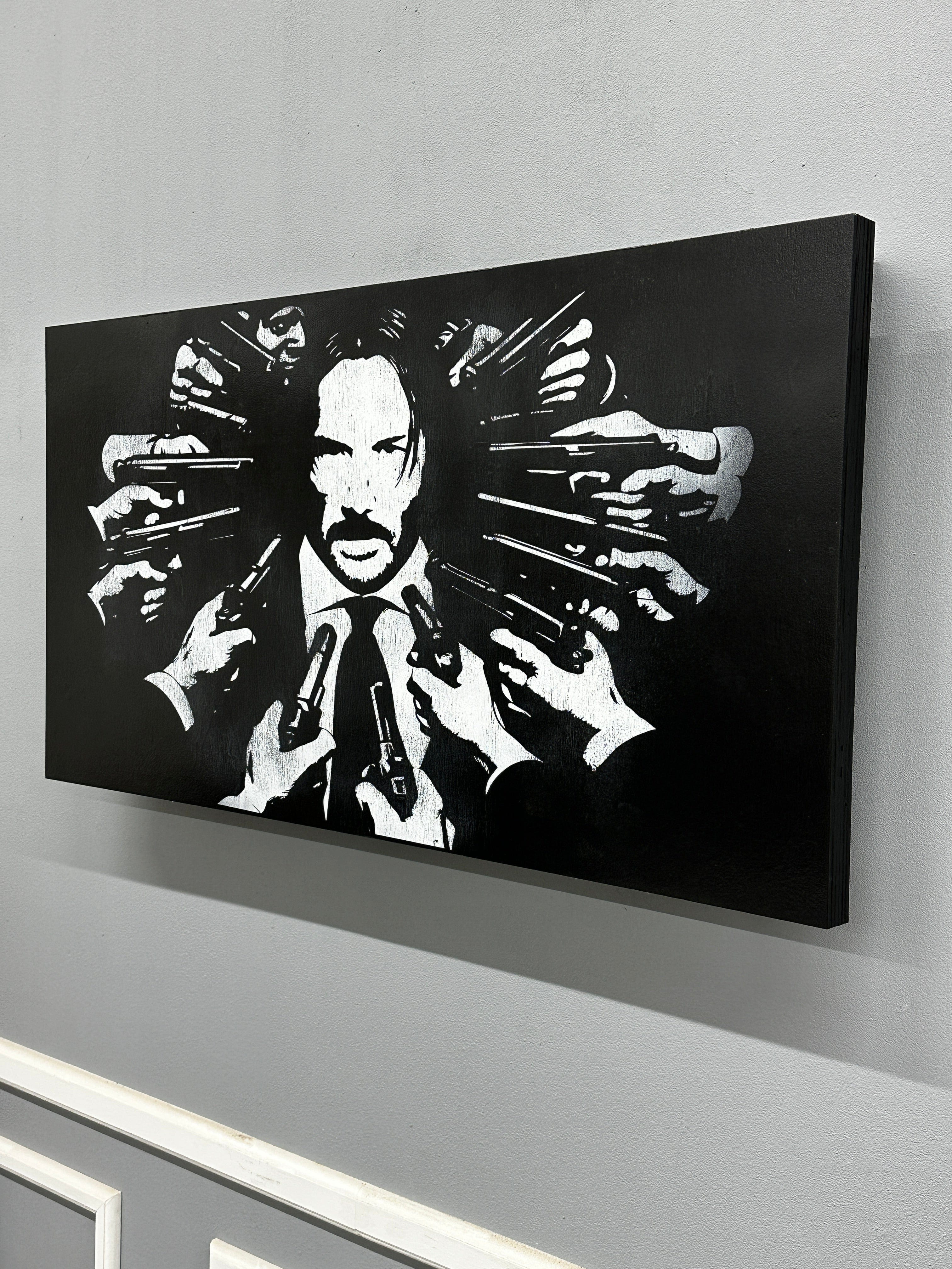 John Wick Distressed Large Wall Mount