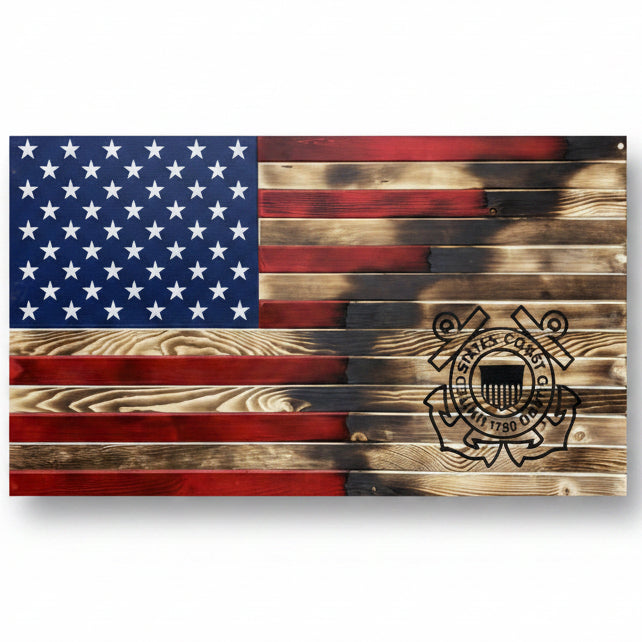 Coast Guard Torn Away Concealment Flag