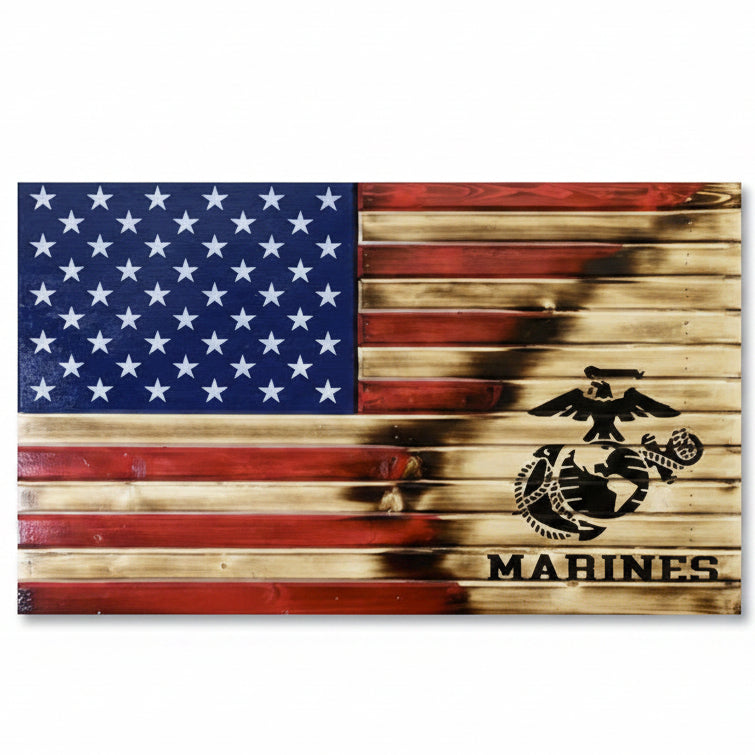 Red Marine Torn Away Concealment Flag
