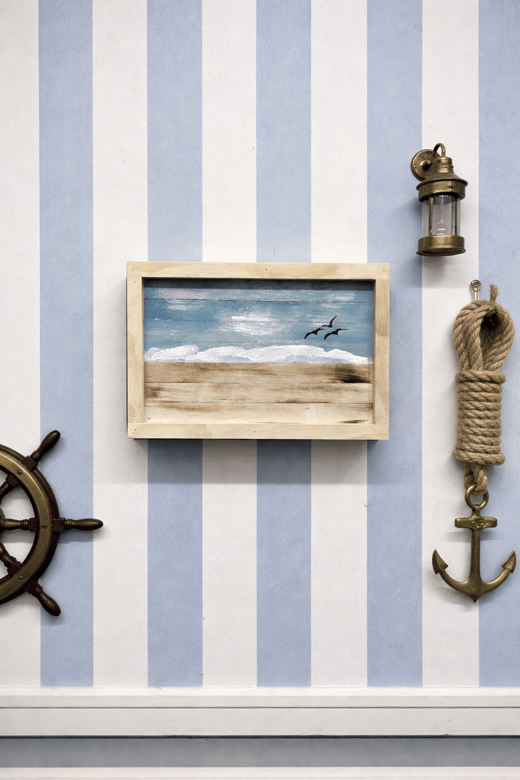 Small Beach Hidden Gun Decor