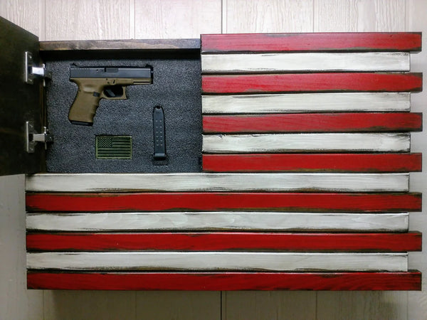 Single Small USA Flag Gun Concealment Case