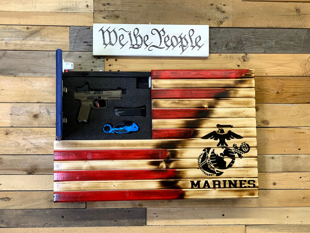 Red Marine Torn Away Concealment Flag
