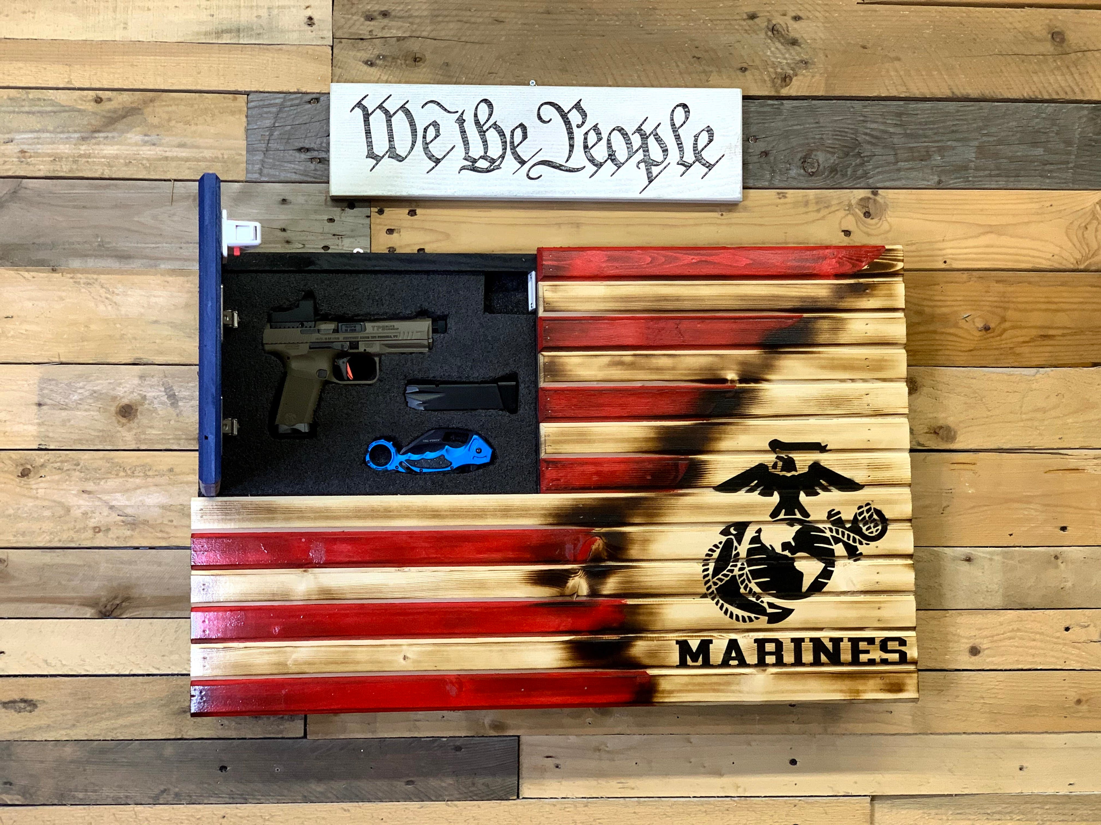 Red Marine Torn Away Concealment Flag