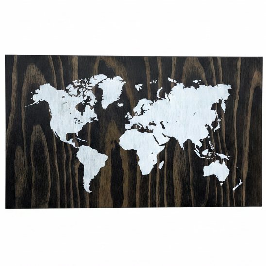 World Map Concealment Art