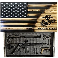 Black Marine Torn Away Concealment Flag