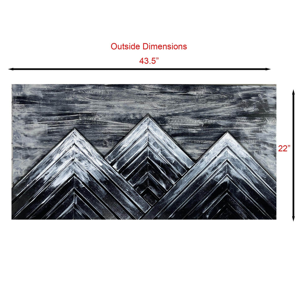 Black & White Mountain Art
