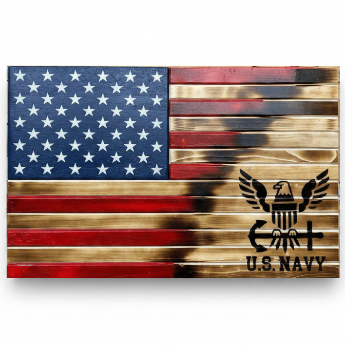 Navy Torn Away Concealment Flag