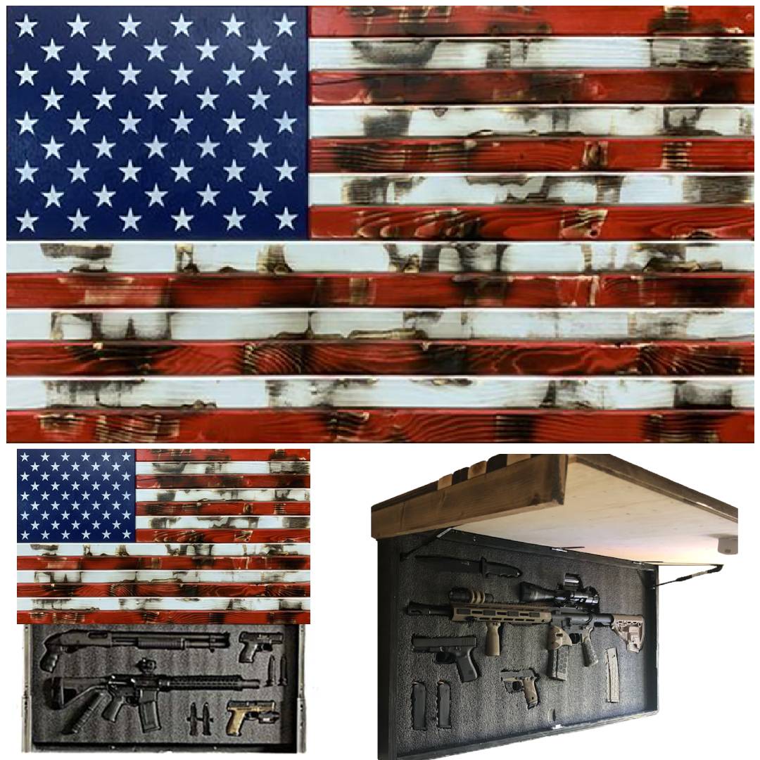 RWB Distressed Concealment Flag