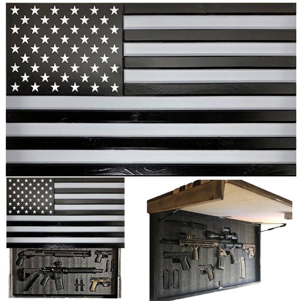 Black Gray Concealment Flag