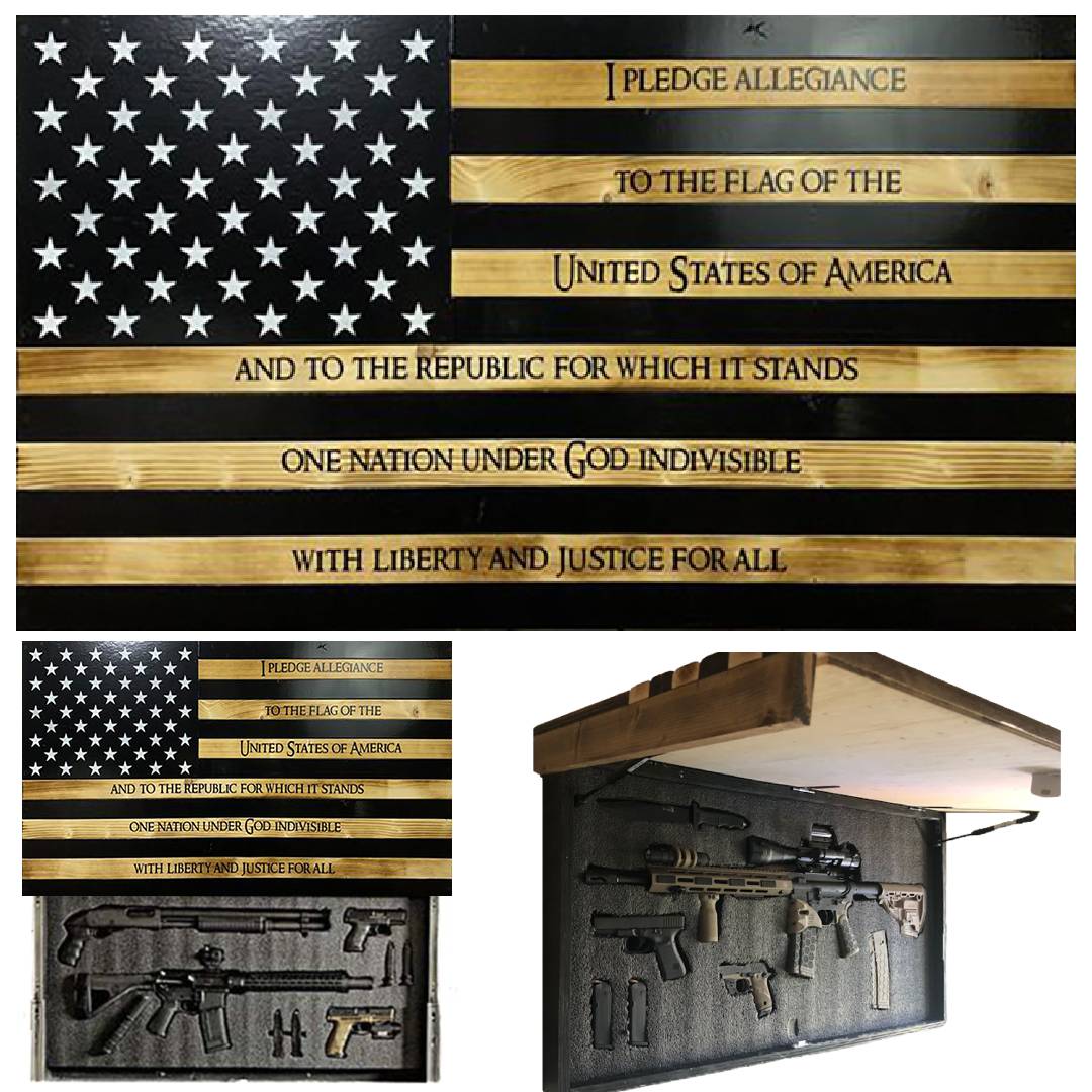 Black Burnt Pledge Concealment Flag