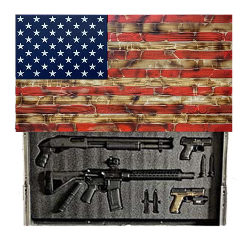 Red Burnt Distressed Concealment Flag