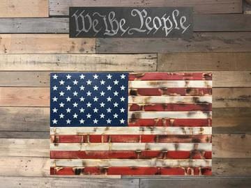 RWB Distressed Concealment Flag