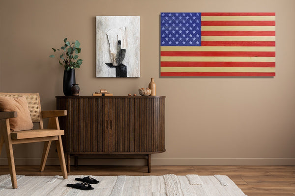 AMERICAN FLAG CONCEALMENT CABINET - RED WHITE AND BLUE