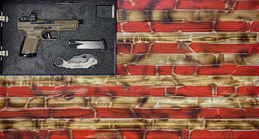 Red Burnt Distressed Concealment Flag
