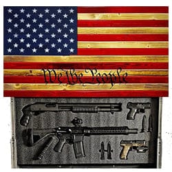 Red Burnt We The People Concealment Flag