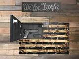 Black & Burnt Distressed Concealment Flag