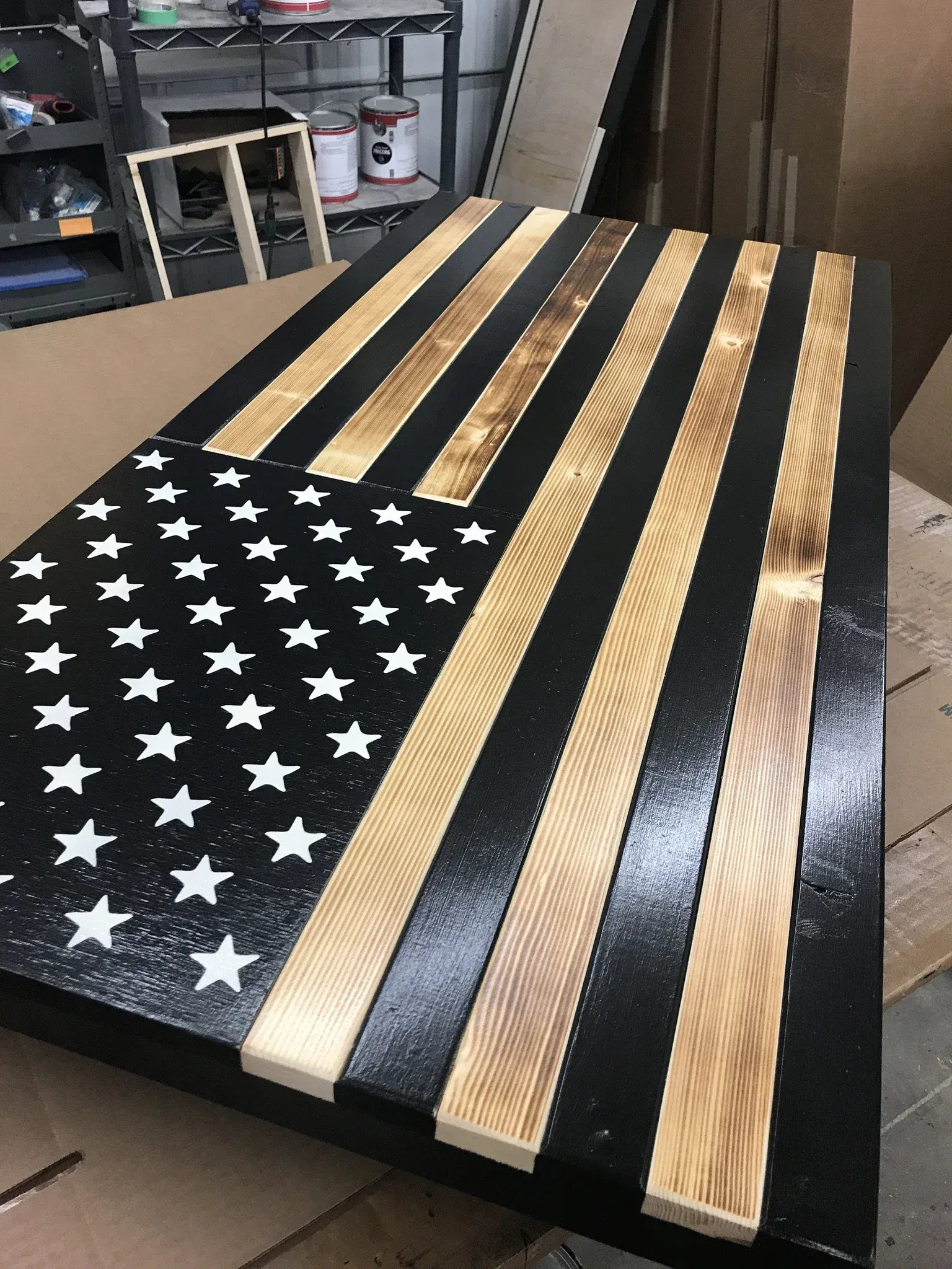 Black & Burnt Concealment Flag