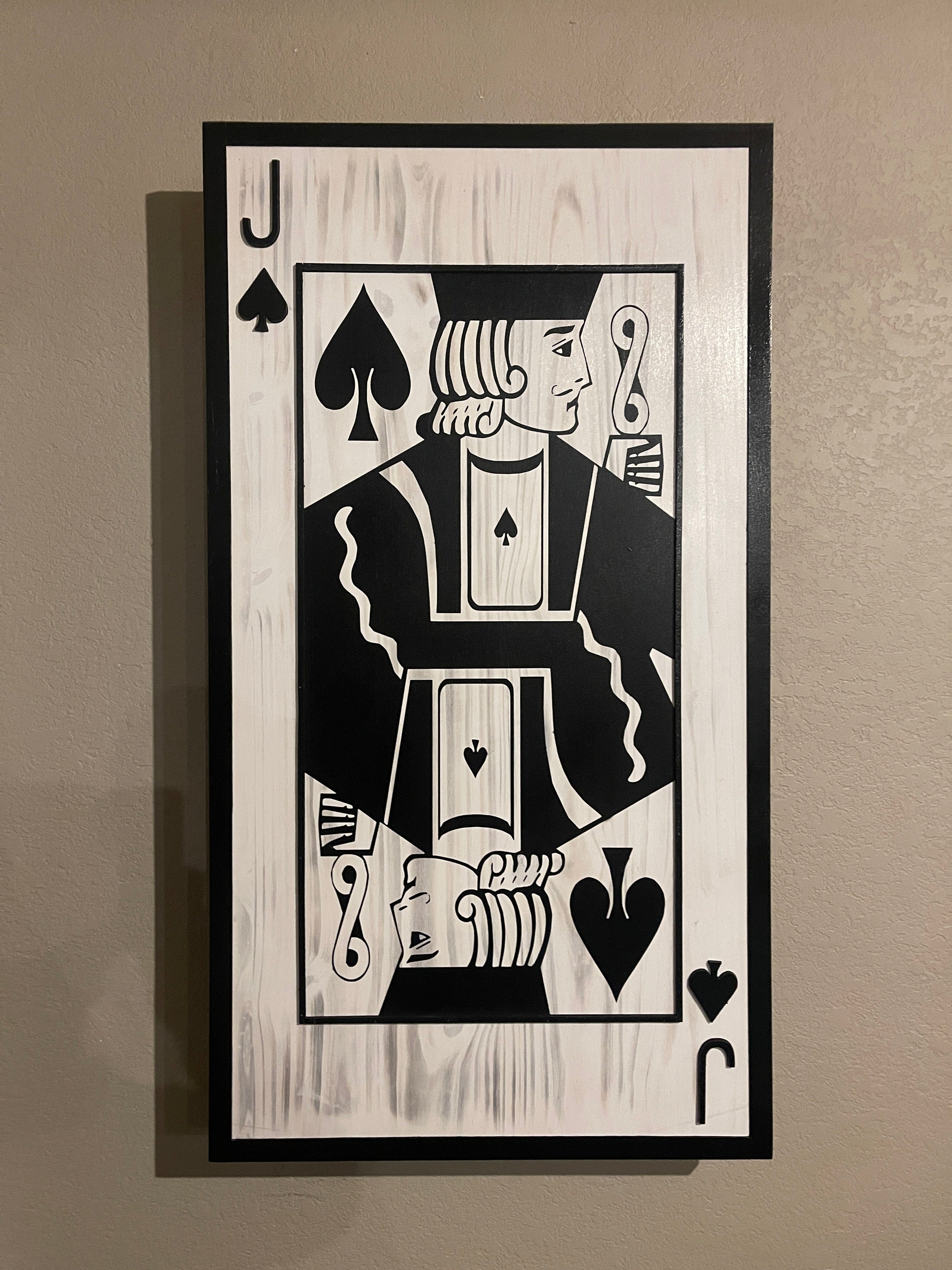King, Queen or Jack of Spades Concealment Art