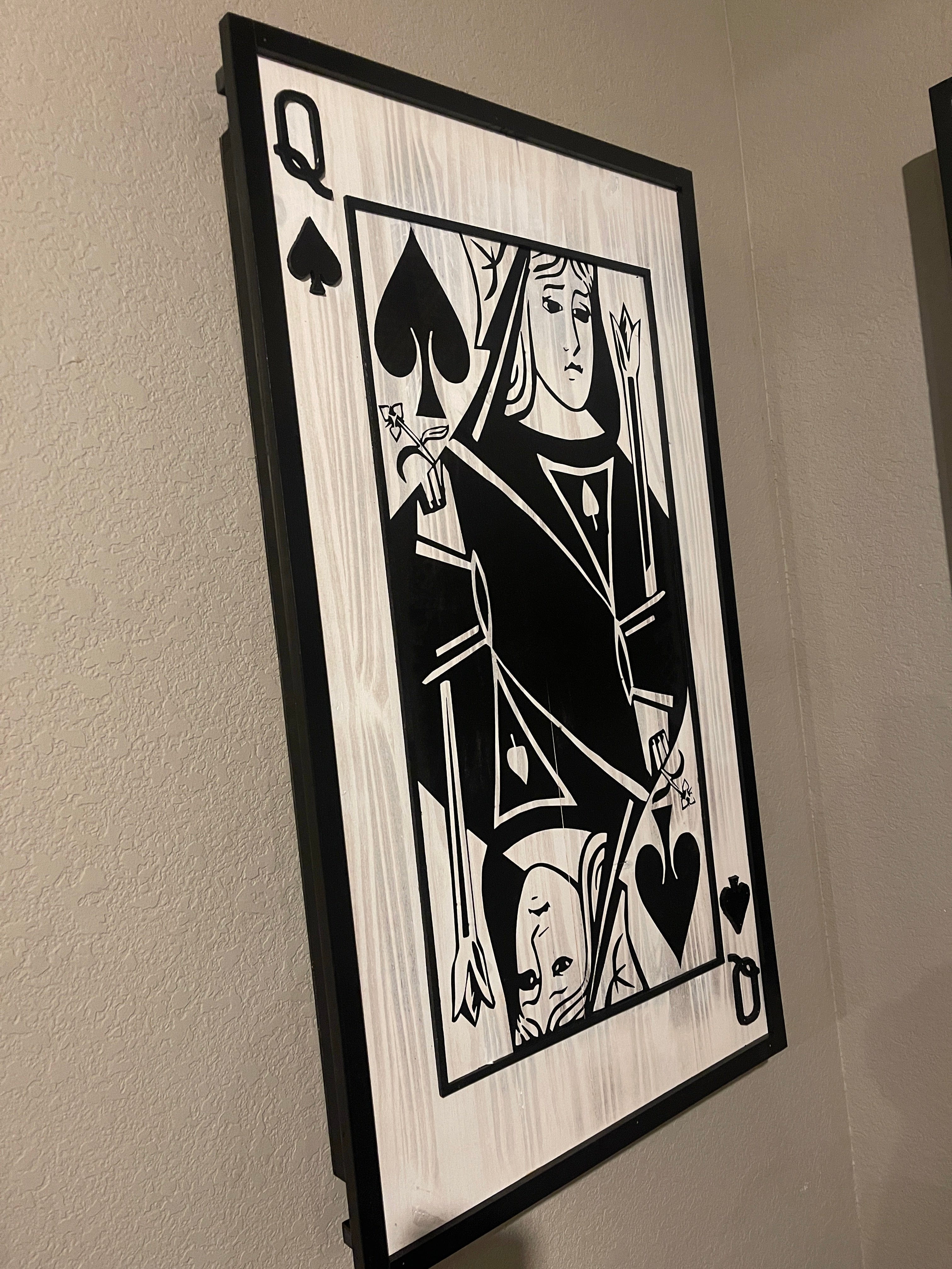 King, Queen or Jack of Spades Concealment Art