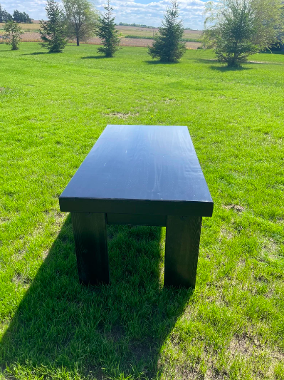 Carbon Black Stained Concealment Table