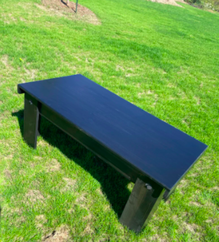 Carbon Black Stained Concealment Table