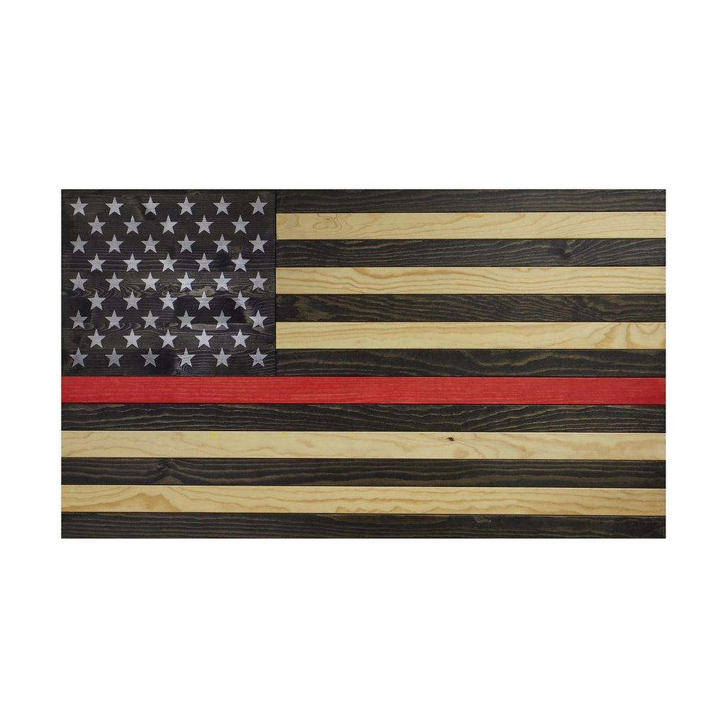 AMERICAN FLAG CONCEALMENT CABINET - RED LINE