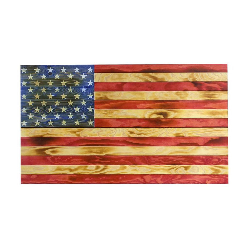 AMERICAN FLAG CONCEALMENT CABINET - TORCHED RWB